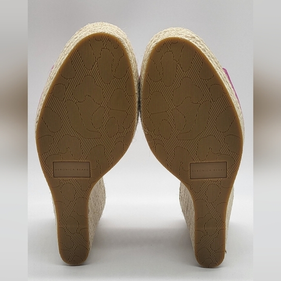 673- Veronica Beard Dali Espadrilla Hot Pink Suede Size 8.5 NWT - Picture 11 of 12
